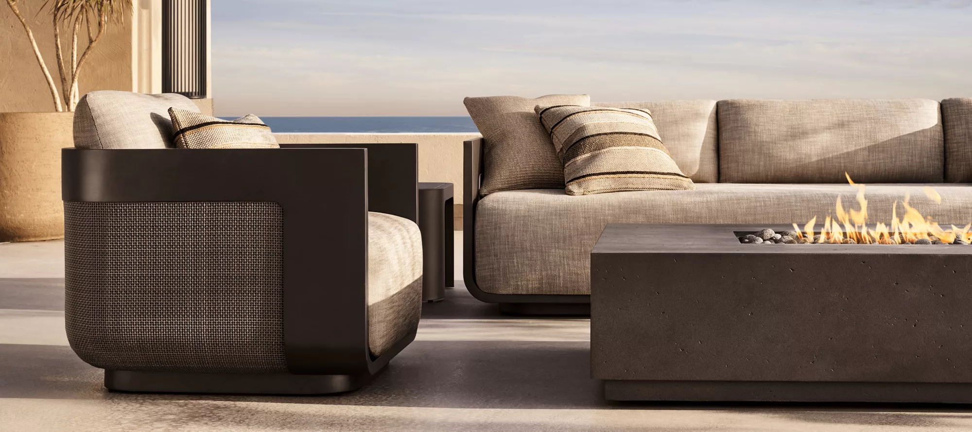 Luxury Outdoor Sofa | Sedona Cane Teak Set - Howvin best